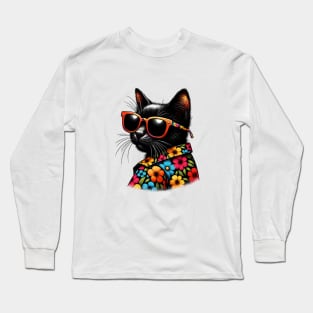 The coolest cat on Songkran Day Long Sleeve T-Shirt